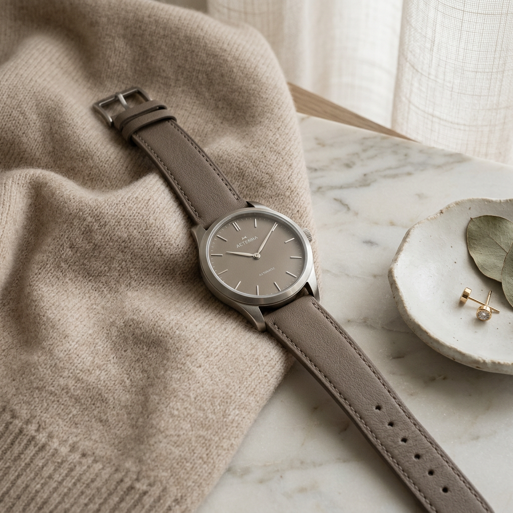 Minimalist Watch in Quiet Luxury style